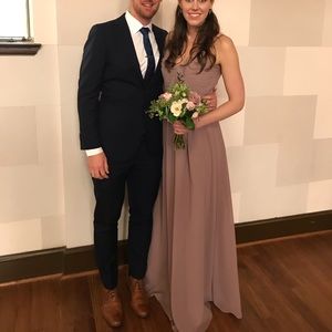 Sorella Vita Chiffon Floor Length Bridesmaid Dress